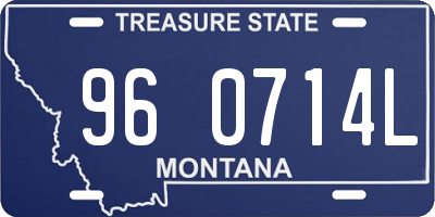 MT license plate 960714L