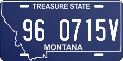 MT license plate 960715V