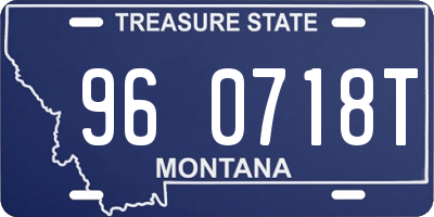MT license plate 960718T