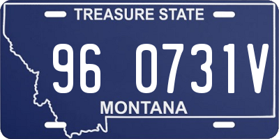 MT license plate 960731V