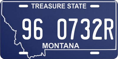 MT license plate 960732R