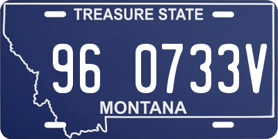 MT license plate 960733V