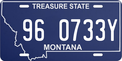 MT license plate 960733Y