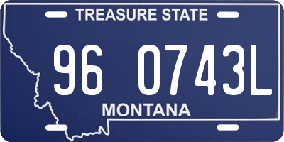 MT license plate 960743L