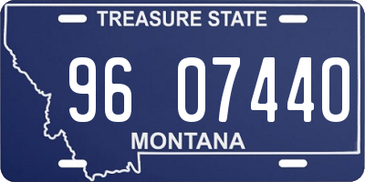 MT license plate 960744O