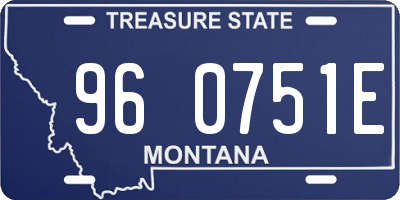 MT license plate 960751E