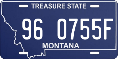 MT license plate 960755F
