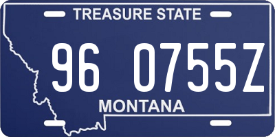 MT license plate 960755Z