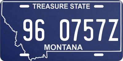 MT license plate 960757Z