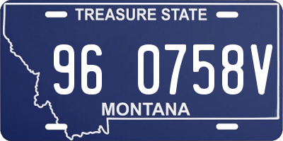 MT license plate 960758V