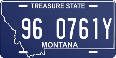 MT license plate 960761Y