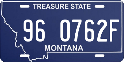 MT license plate 960762F