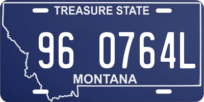 MT license plate 960764L