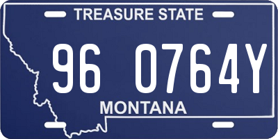 MT license plate 960764Y