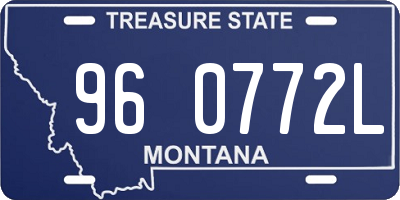 MT license plate 960772L