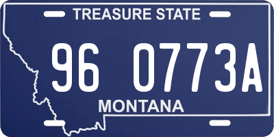 MT license plate 960773A