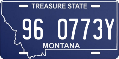MT license plate 960773Y