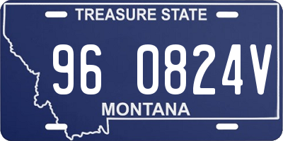 MT license plate 960824V