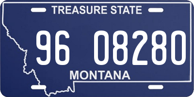 MT license plate 960828O
