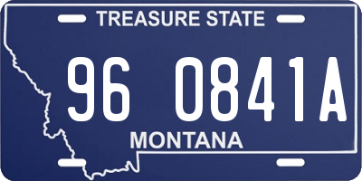 MT license plate 960841A