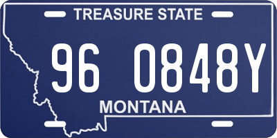 MT license plate 960848Y