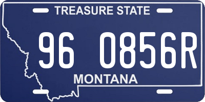 MT license plate 960856R