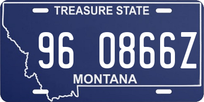 MT license plate 960866Z