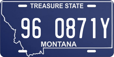 MT license plate 960871Y
