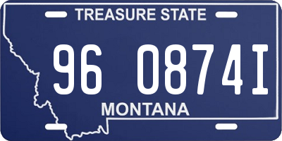 MT license plate 960874I