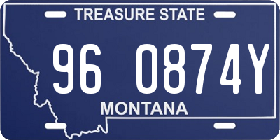 MT license plate 960874Y