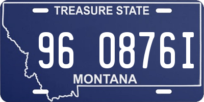 MT license plate 960876I