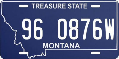 MT license plate 960876W