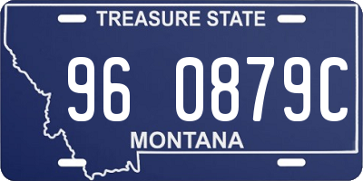 MT license plate 960879C
