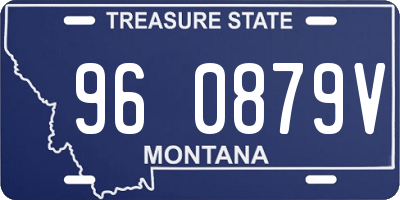 MT license plate 960879V