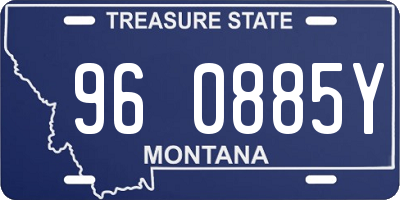 MT license plate 960885Y