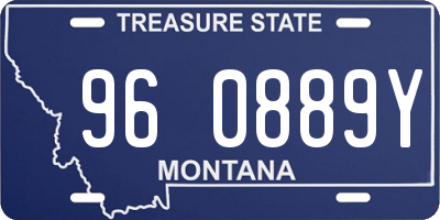 MT license plate 960889Y