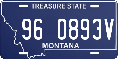 MT license plate 960893V