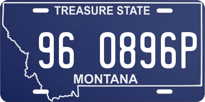 MT license plate 960896P