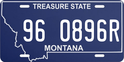 MT license plate 960896R