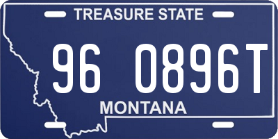 MT license plate 960896T