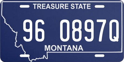 MT license plate 960897Q