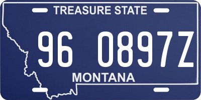 MT license plate 960897Z