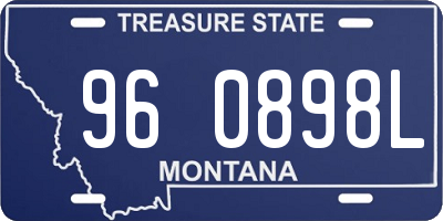 MT license plate 960898L