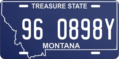 MT license plate 960898Y