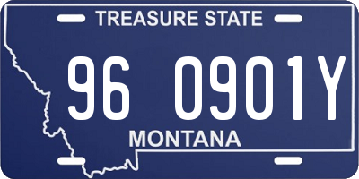 MT license plate 960901Y
