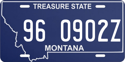 MT license plate 960902Z
