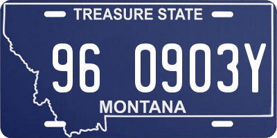 MT license plate 960903Y