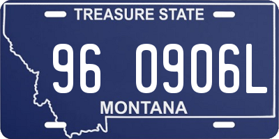MT license plate 960906L