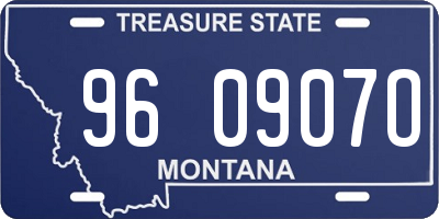 MT license plate 960907O