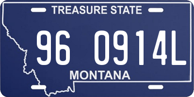 MT license plate 960914L
